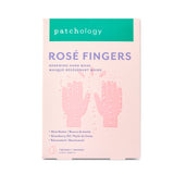 Patchology Rosé Fingers Renewing Hand Mask with shea butter, strawberry oil, and resveratrol