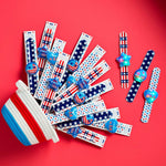 Patriotic Light - Up Slap Bracelets by Mud Pie at Confetti Gift and Party Tuscaloosa Alabama