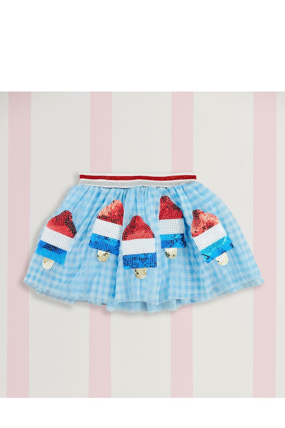 Patriotic Sequin Tutu by Mud Pie at Confetti Gift and Party Tuscaloosa Alabama