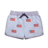 Patterned Flag Swim Trunks by Mud Pie at Confetti Gift and Party Tuscaloosa Alabama