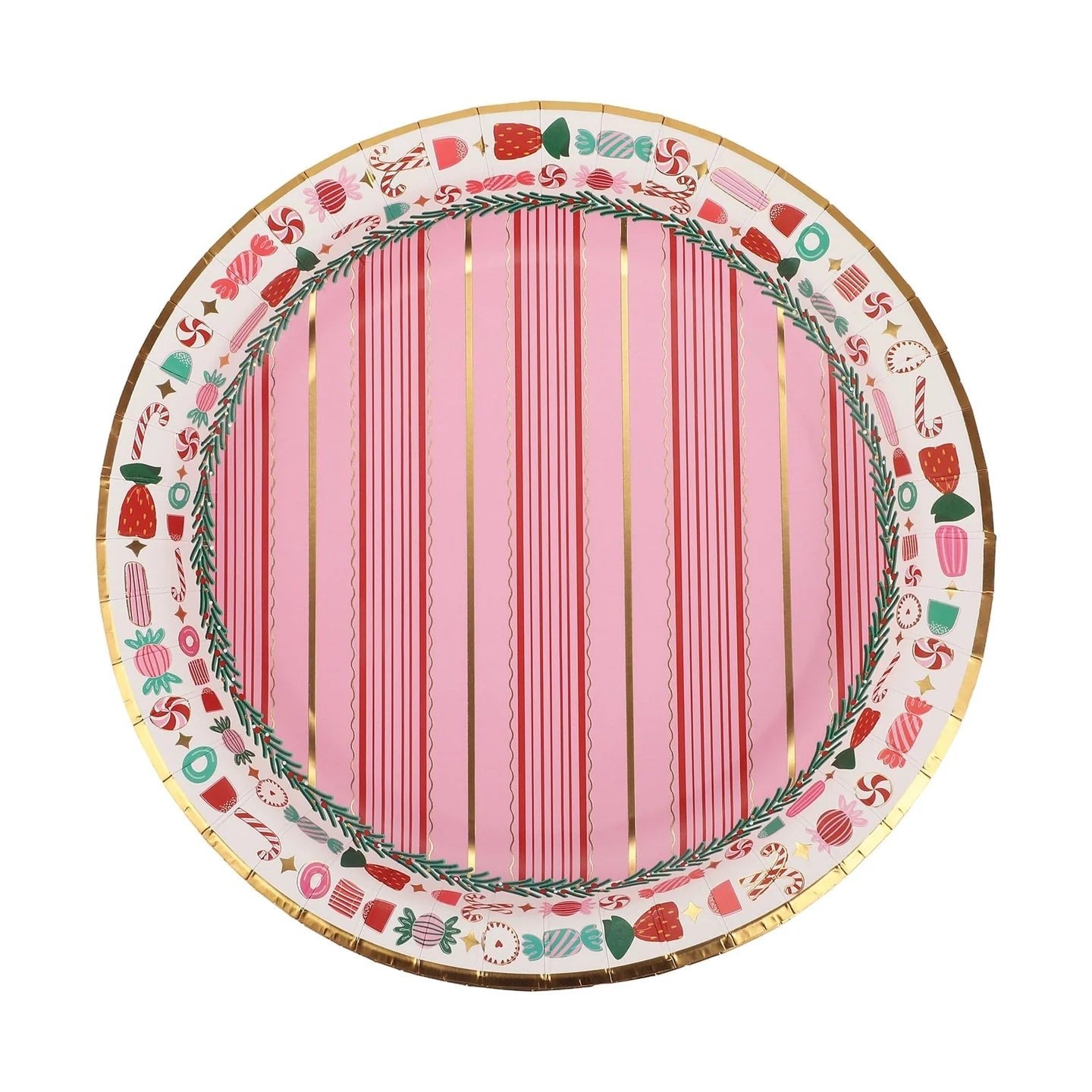 Peppermint Party Dinner Plate by Packed Party at Confetti Gift and Party Tuscaloosa Alabama