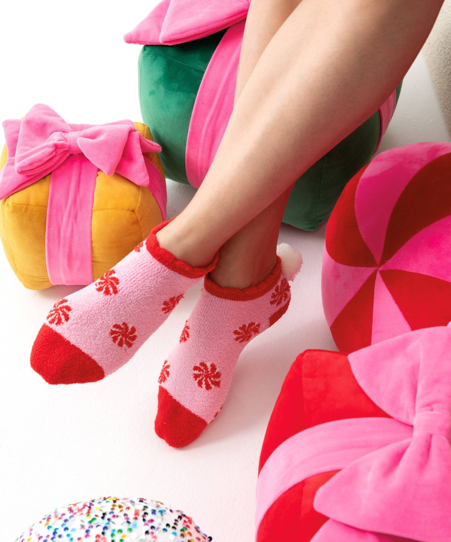 Peppermint Socks by Shiraleah at Confetti Gift and Party Tuscaloosa Alabama