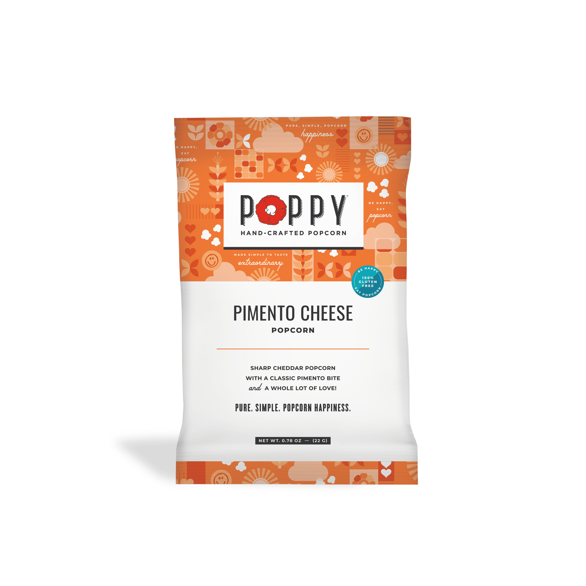 Pimento Cheese Snack Bag by Poppy Hand - Crafted Popcorn at Confetti Gift and Party Tuscaloosa Alabama