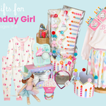 Pink Birthday Glow PJ Set by Mud Pie at Confetti Gift and Party Tuscaloosa Alabama
