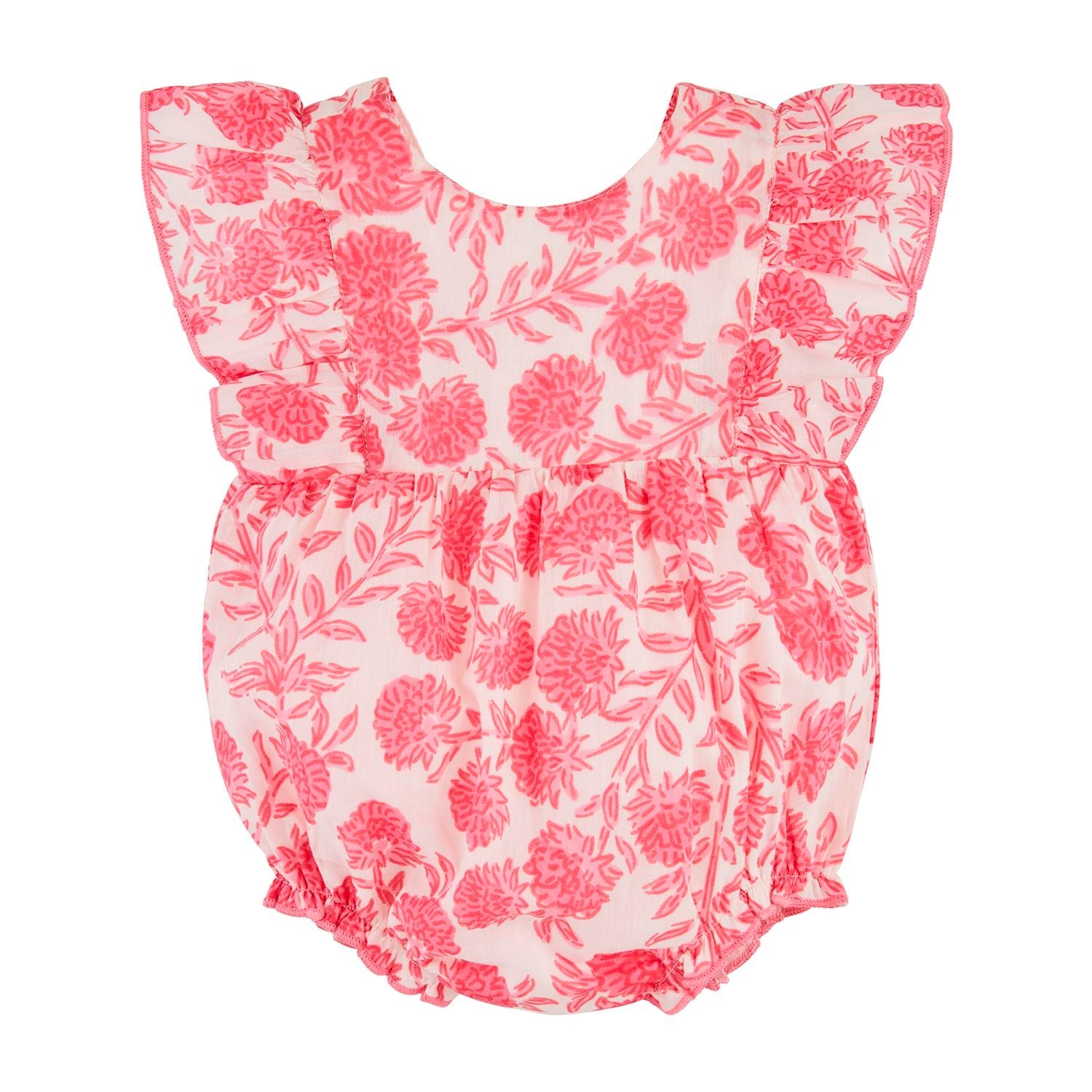 Pink Block Print Floral Bubble by Mud Pie at Confetti Gift and Party Tuscaloosa Alabama