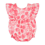 Pink Block Print Floral Bubble by Mud Pie at Confetti Gift and Party Tuscaloosa Alabama