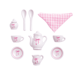 Pink Bow Tea Set for Girls by Mud Pie at Confetti Gift and Party Tuscaloosa Alabama