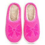 Pink Cozy Bow Slippers by Iscream at Confetti Gift and Party Tuscaloosa Alabama