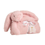Pink Cuddle Bunny Plush Blanket by Mud Pie at Confetti Gift and Party Tuscaloosa Alabama