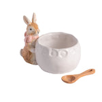 Pink Easter Bunny Dish by Mud Pie at Confetti Gift and Party Tuscaloosa Alabama