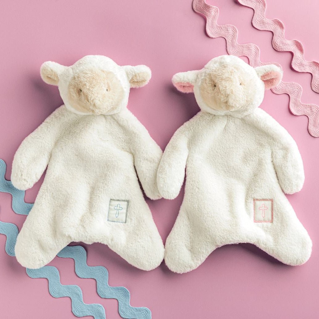 Pink Little Lamb Plush Woobie by Mud Pie at Confetti Gift and Party Tuscaloosa Alabama