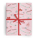 Pink Merry Swiftmas Wrapping Paper Roll by Vivie and Ash at Confetti Gift and Party Tuscaloosa Alabama