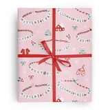 Pink Merry Swiftmas Wrapping Paper Roll by Vivie and Ash at Confetti Gift and Party Tuscaloosa Alabama