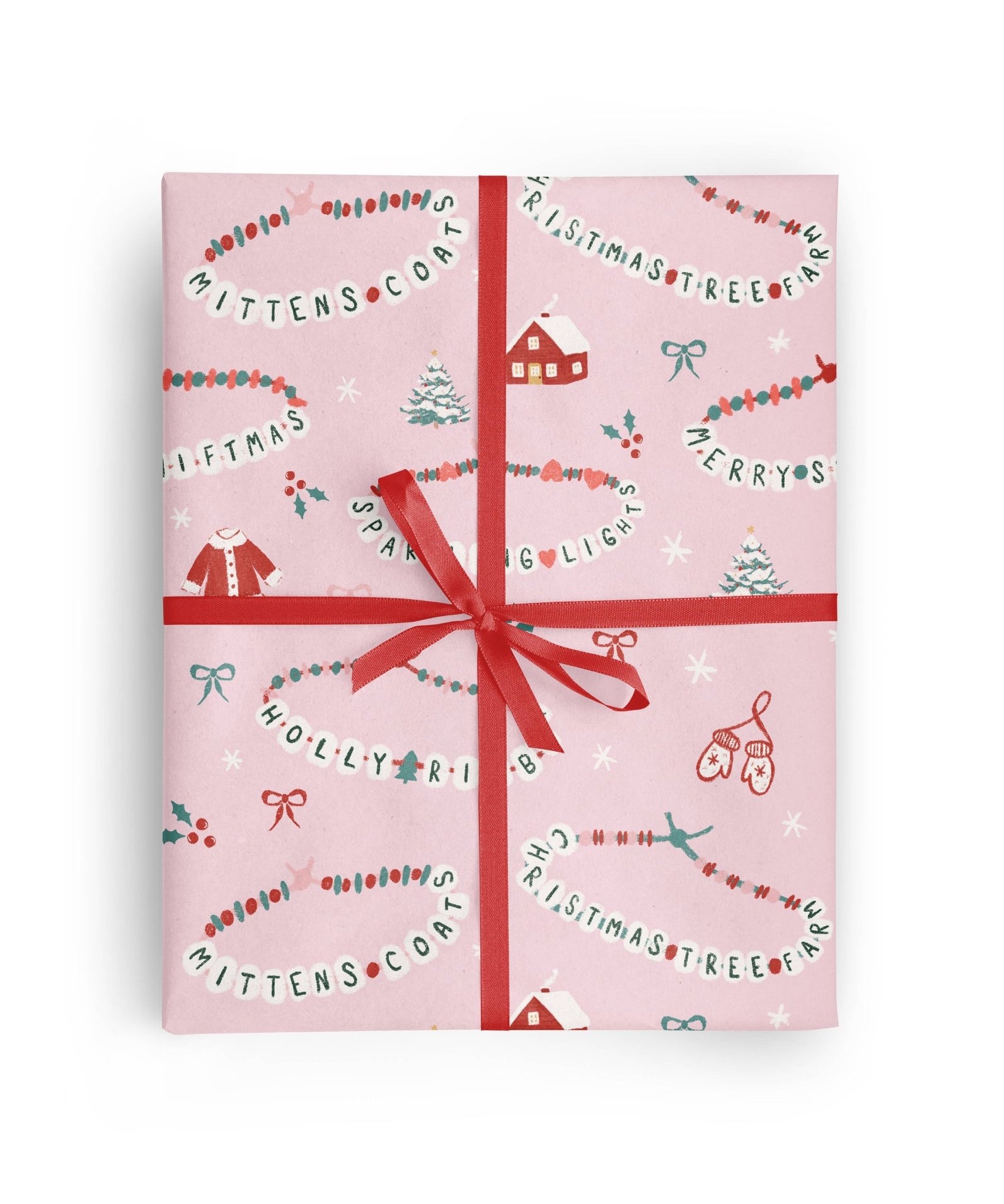 Pink Merry Swiftmas Wrapping Paper Roll by Vivie and Ash at Confetti Gift and Party Tuscaloosa Alabama