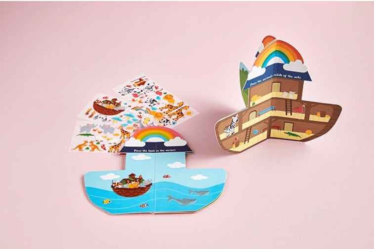 Pink Noahs Ark Sticker Book by Mud Pie at Confetti Gift and Party Tuscaloosa Alabama