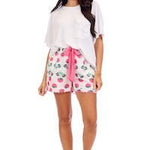 Pink Peony Pajama Shorts by Mud Pie at Confetti Gift and Party Tuscaloosa Alabama