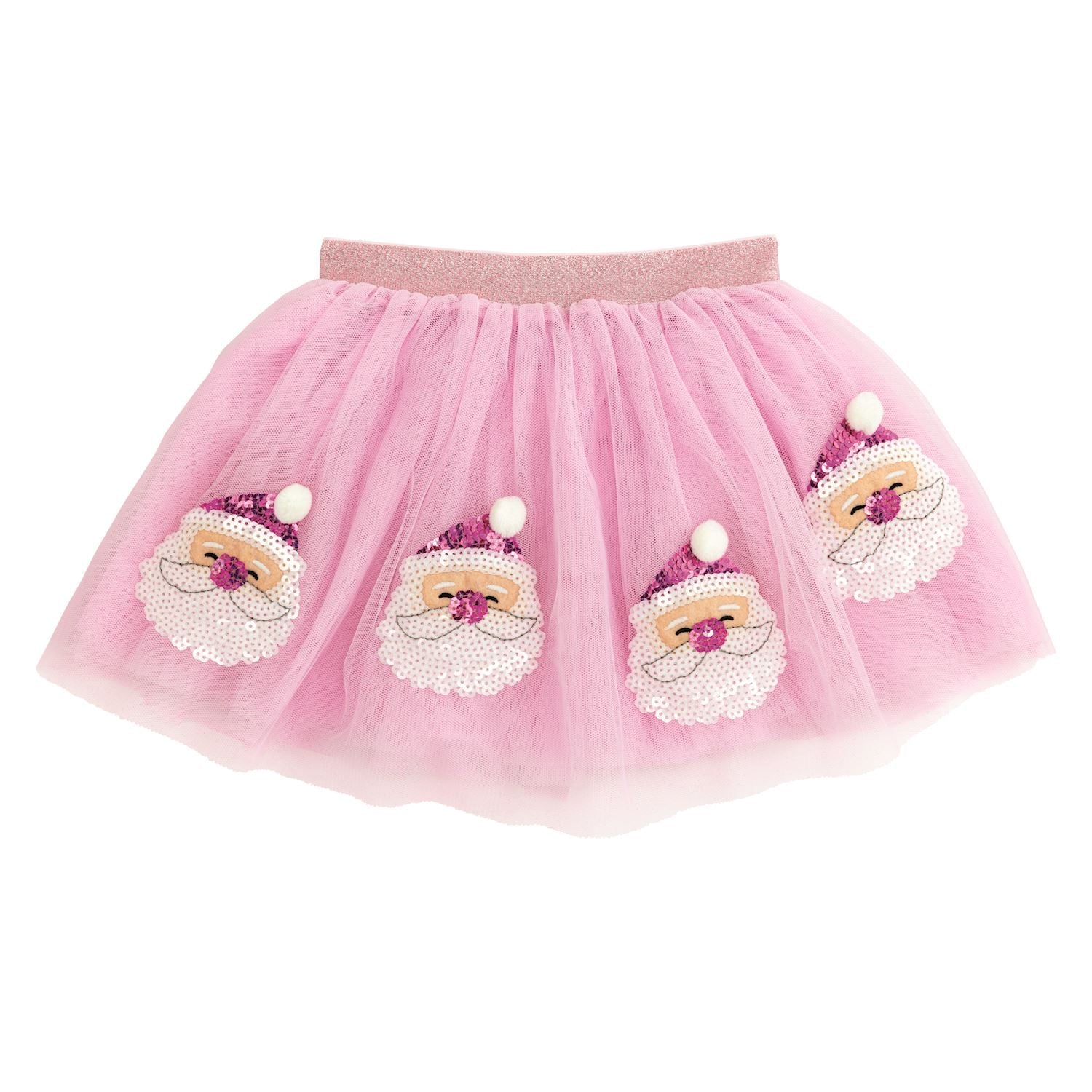 Pink Santa Tutu – Sequin Holiday Skirt for Girls by Mud Pie at Confetti Gift and Party Tuscaloosa Alabama