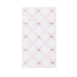 Pink Trellis Guest Towels with Bow Detail by Bonjour Fête at Confetti Gift and Party Tuscaloosa Alabama