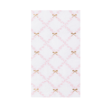 Pink Trellis Guest Towels with Bow Detail by Bonjour Fête at Confetti Gift and Party Tuscaloosa Alabama