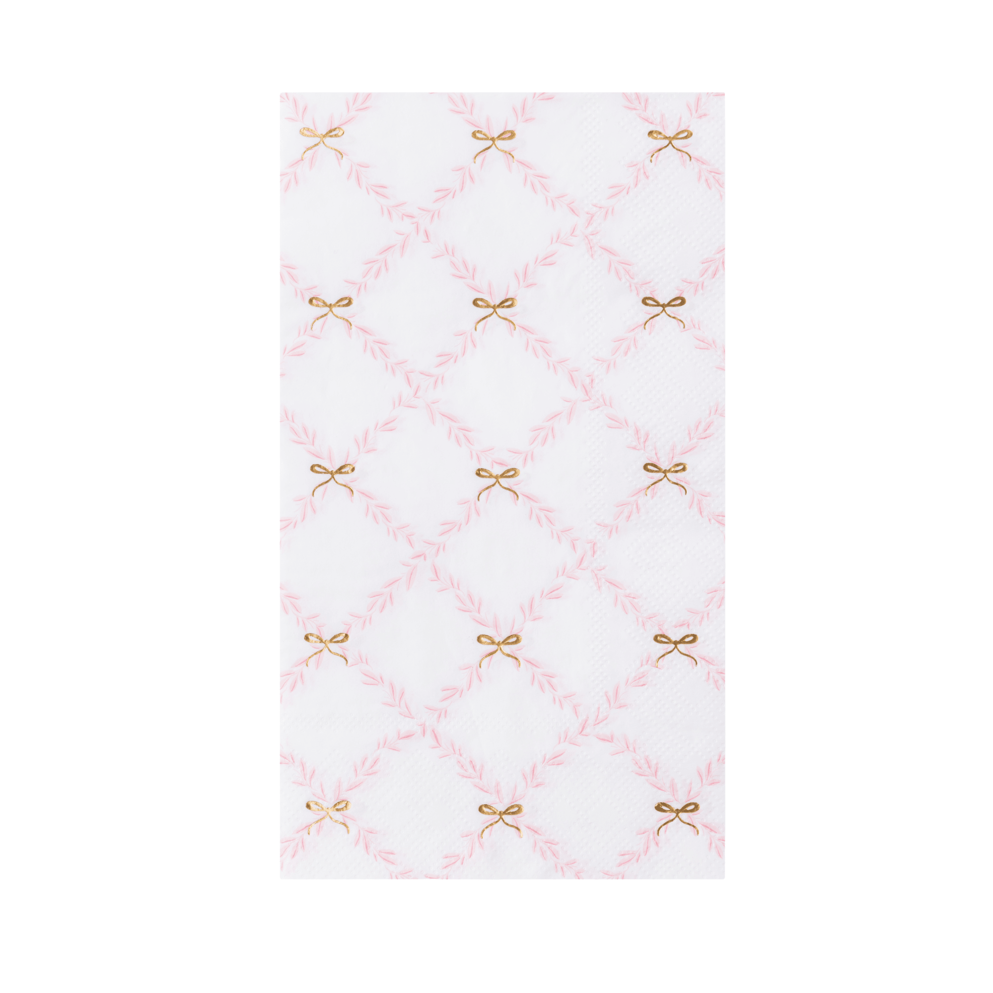 Pink Trellis Guest Towels with Bow Detail by Bonjour Fête at Confetti Gift and Party Tuscaloosa Alabama