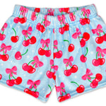 Plush Shorts - Cheerful Cherries by Iscream at Confetti Gift and Party Tuscaloosa Alabama