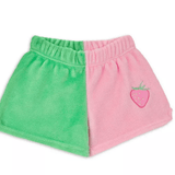 Plush Shorts - Color Block Strawberry by Iscream at Confetti Gift and Party Tuscaloosa Alabama