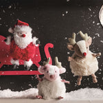 Pom Plush Christmas Pal – Weighted Holiday Plush (8") by Mud Pie at Confetti Gift and Party Tuscaloosa Alabama