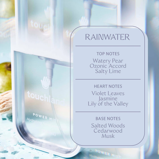 Power Mist Rainwater by Touchland at Confetti Gift and Party