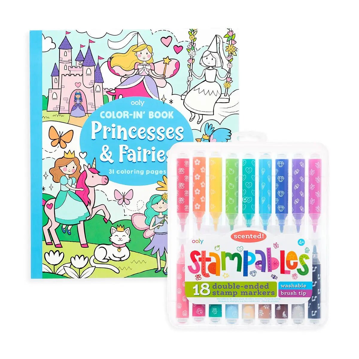 Princess and Fairies Gift Set - Color In' Book & Scented Markers by OOLY at Confetti Gift and Party Tuscaloosa Alabama