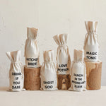 Printed Cotton Wine Bag w/Halloween Saying, 6 Styles by Creative Co Op at Confetti Gift and Party