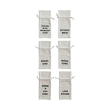 Printed Cotton Wine Bag w/Halloween Saying, 6 Styles by Creative Co Op at Confetti Gift and Party