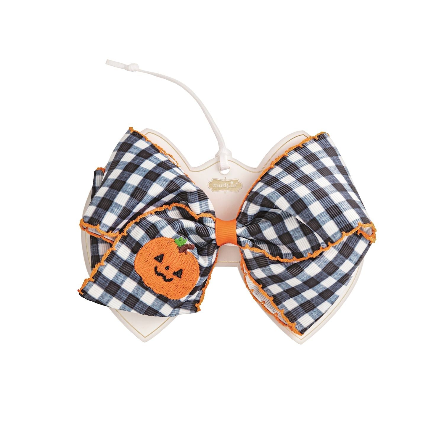 Pumpkin Embroidered Bows by Mud Pie at Confetti Gift and Party Tuscaloosa Alabama