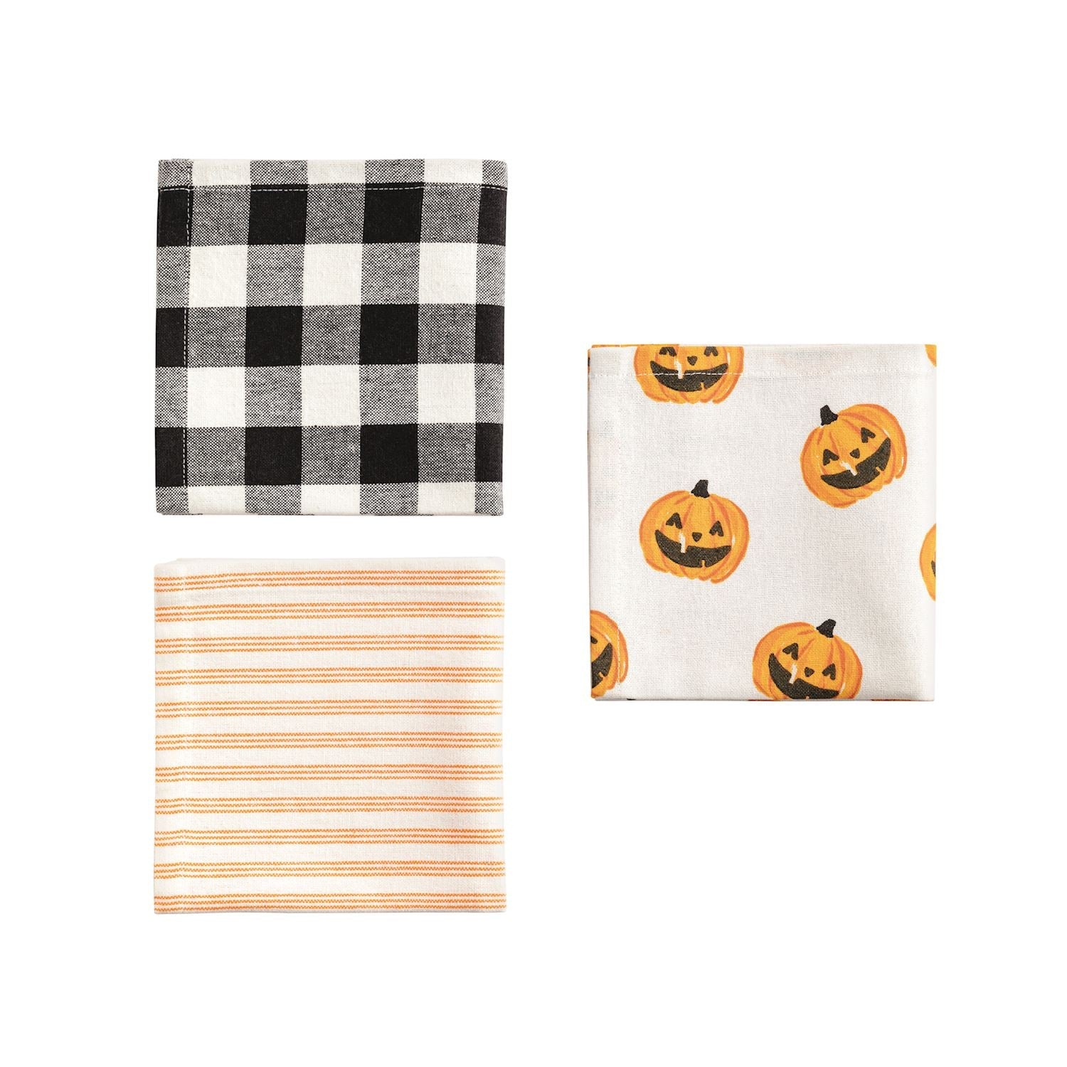 Pumpkin Halloween Towel Basket by Mud Pie at Confetti Gift and Party Tuscaloosa Alabama