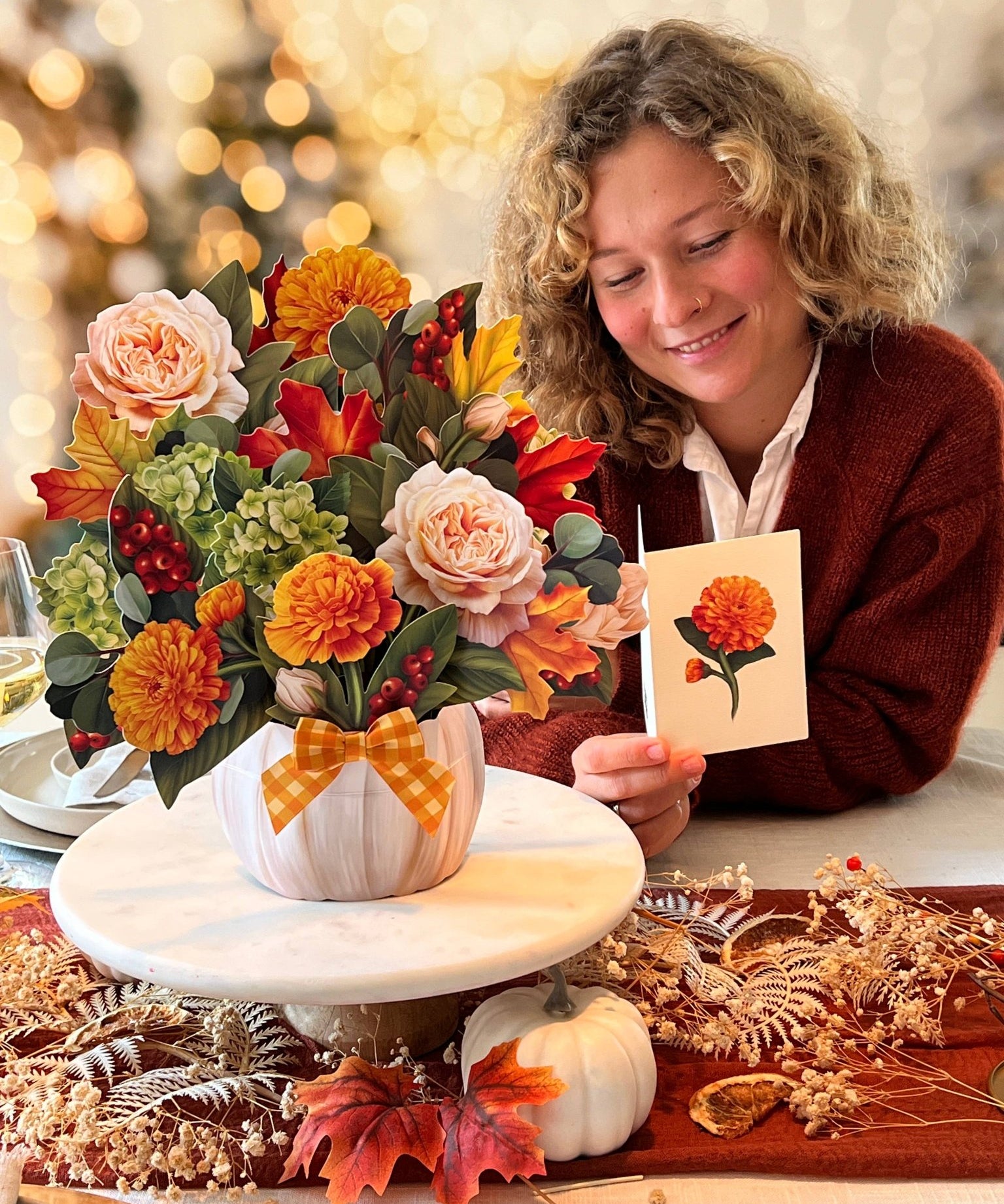 Pumpkin Spice Pop Up Greeting Card by FreshCut Paper LLC at Confetti Gift and Party Tuscaloosa Alabama