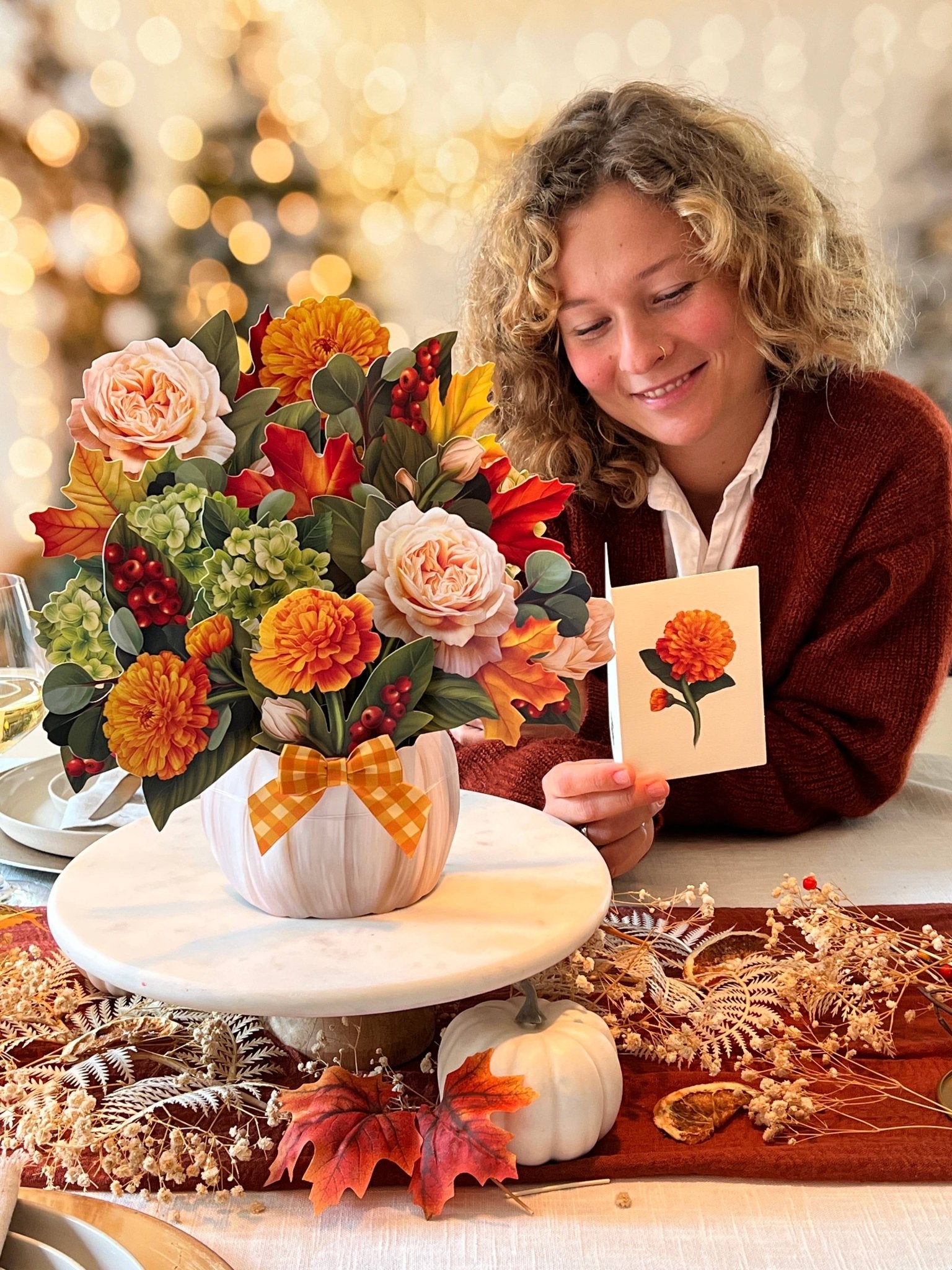 Pumpkin Spice Pop Up Greeting Card by FreshCut Paper LLC at Confetti Gift and Party Tuscaloosa Alabama