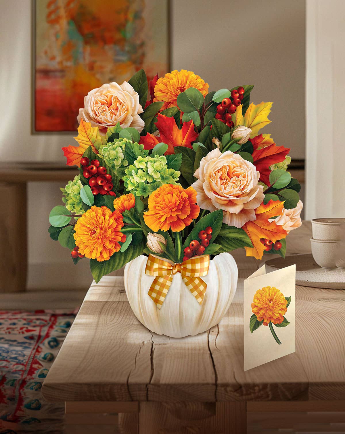 Pumpkin Spice Pop Up Greeting Card by FreshCut Paper LLC at Confetti Gift and Party Tuscaloosa Alabama