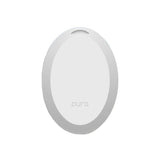 Pura Mini smart home fragrance diffuser with USB power adapter and two fragrance vials, Bluetooth app control, and sleek design