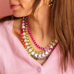 Rainbow Beaded Necklace with Magnetic Clasp by Taylor Elliott Designs at Confetti Gift and Party Tuscaloosa Alabama