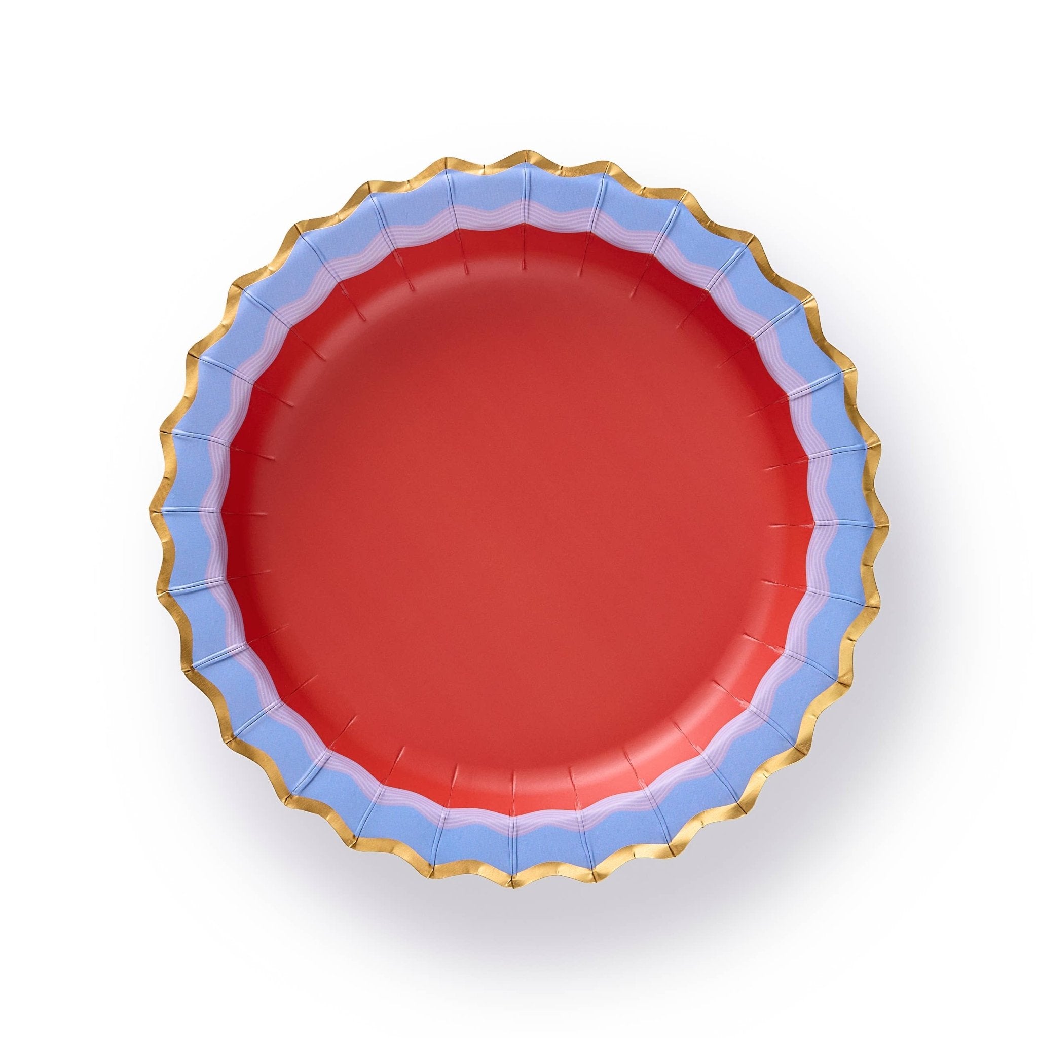 Rainbow Ric Rac Assorted Dessert Plate Set by Packed Party at Confetti Gift and Party Tuscaloosa Alabama