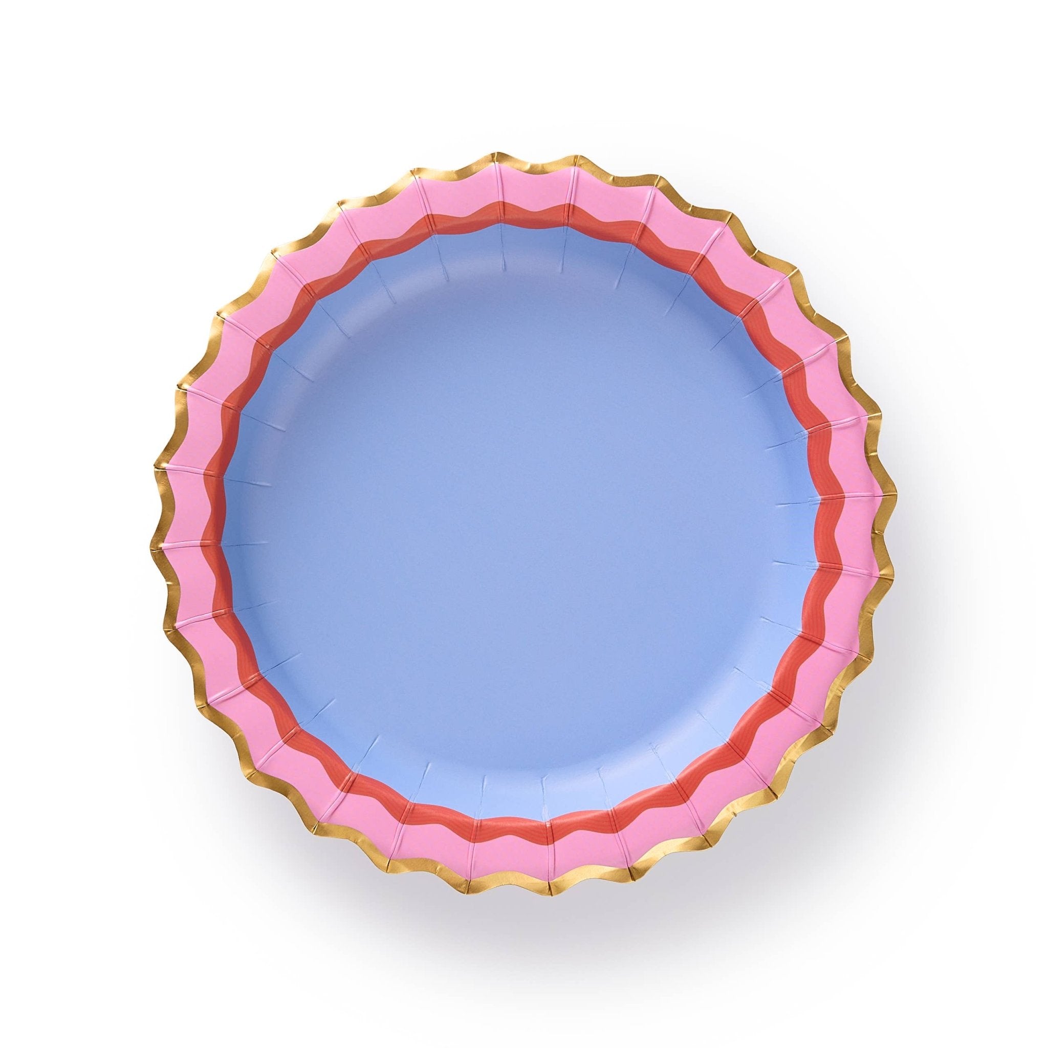 Rainbow Ric Rac Assorted Dessert Plate Set by Packed Party at Confetti Gift and Party Tuscaloosa Alabama