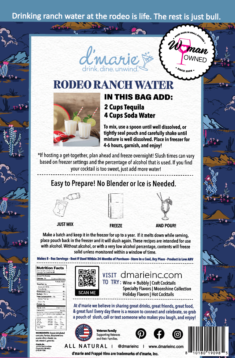 Ranch Rodeo Water Cocktail - Ready - To - Freeze Cocktail by D'Marie at Confetti Gift and Party Tuscaloosa Alabama