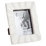 Rectangle Ruffled Marble Frame by Mud Pie at Confetti Gift and Party Tuscaloosa Alabama