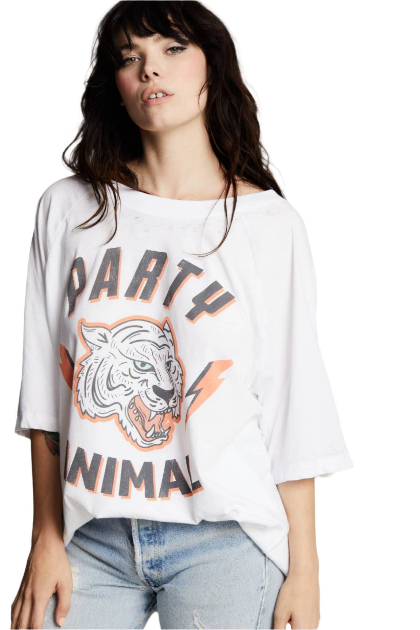 Recycled Karma - 302265 - 228 Party Animal One Size Burn Out Tee by Recycled Karma at Confetti Gift and Party Tuscaloosa Alabama