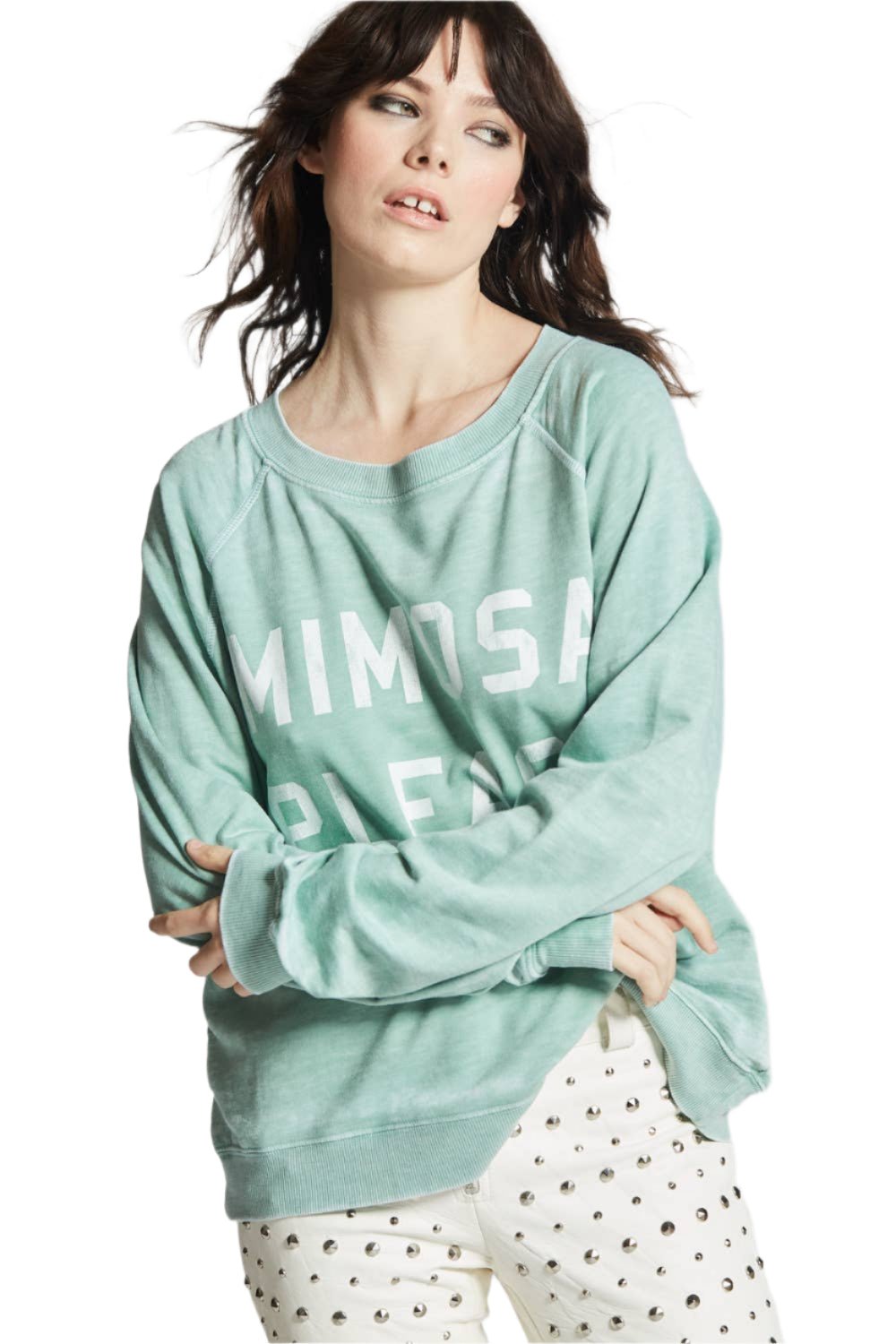 Recycled Karma - Mimosa Please Sweatshirt by Recycled Karma at Confetti Gift and Party Tuscaloosa Alabama