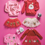 🎀 Red Sequin Bow Tutu Skirt for Girls – Holiday &amp; Dress - Up Fun by Mud Pie at Confetti Gift and Party Tuscaloosa Alabama