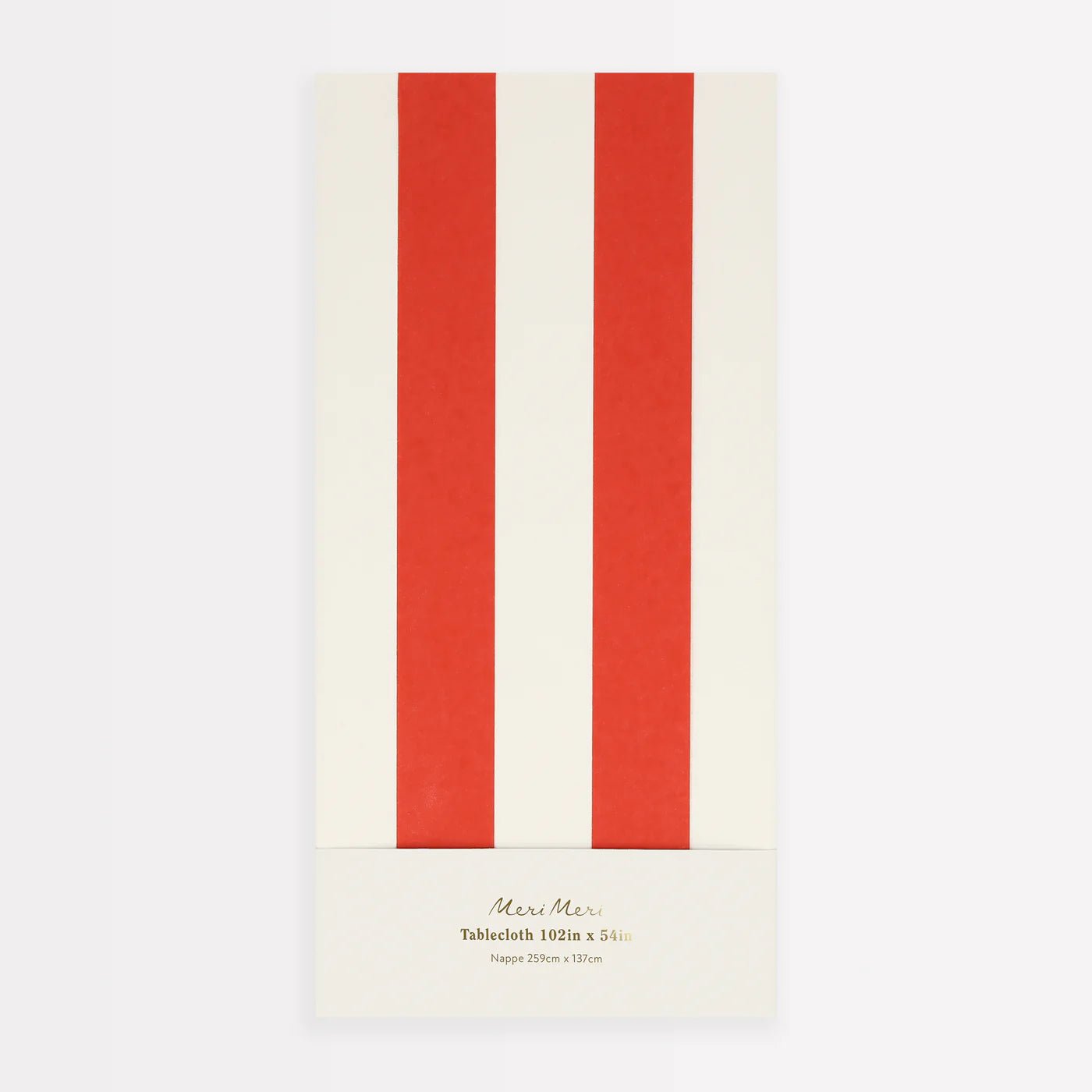 Red Striped Tablecloth by Meri Meri at Confetti Gift and Party Tuscaloosa Alabama