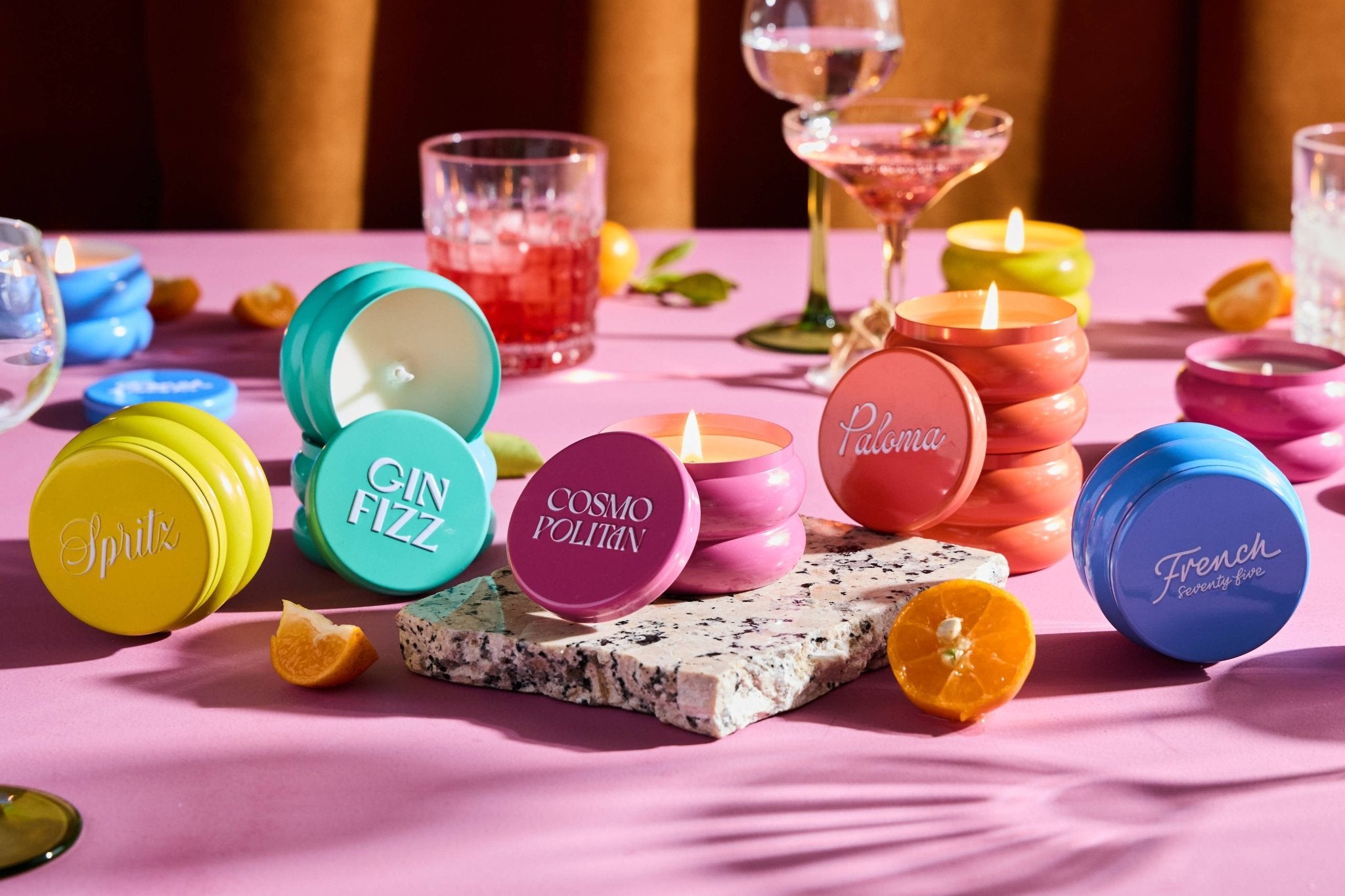 Rewined Gin Fizz Candle 3.5 oz by Rewined at Confetti Gift and Party Tuscaloosa Alabama