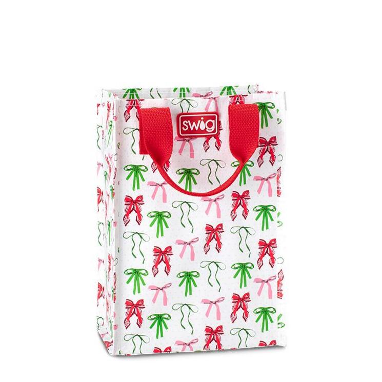 Ribbons and Bows Reusable Bag Tall by SWIG at Confetti Gift and Party Tuscaloosa Alabama