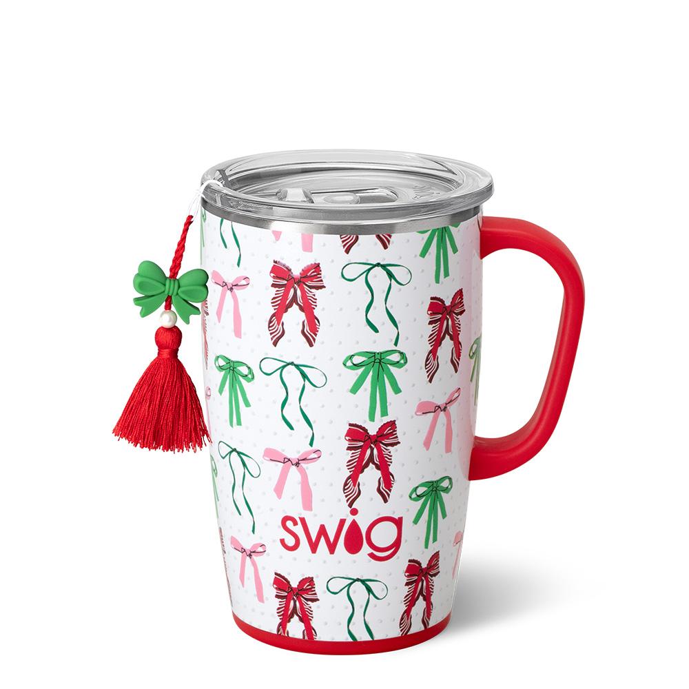 Ribbons and Bows Travel Mug 18 oz by SWIG at Confetti Gift and Party