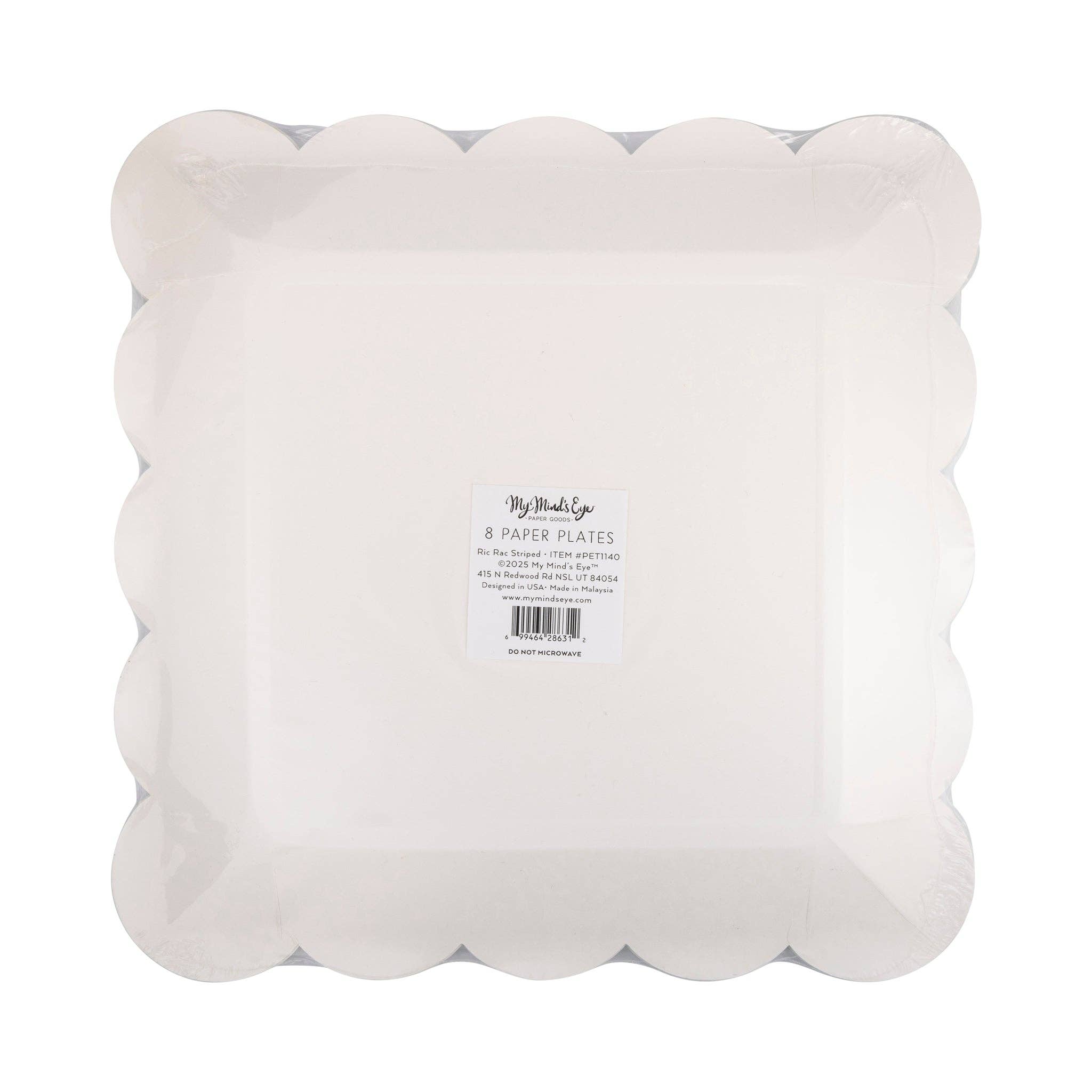 Ric Rac Striped Plate by My Mind’s Eye at Confetti Gift and Party Tuscaloosa Alabama